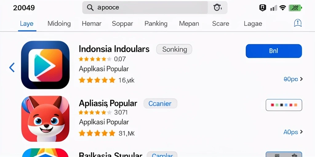 Leaderboard dengan peringkat pemain yang jelas.