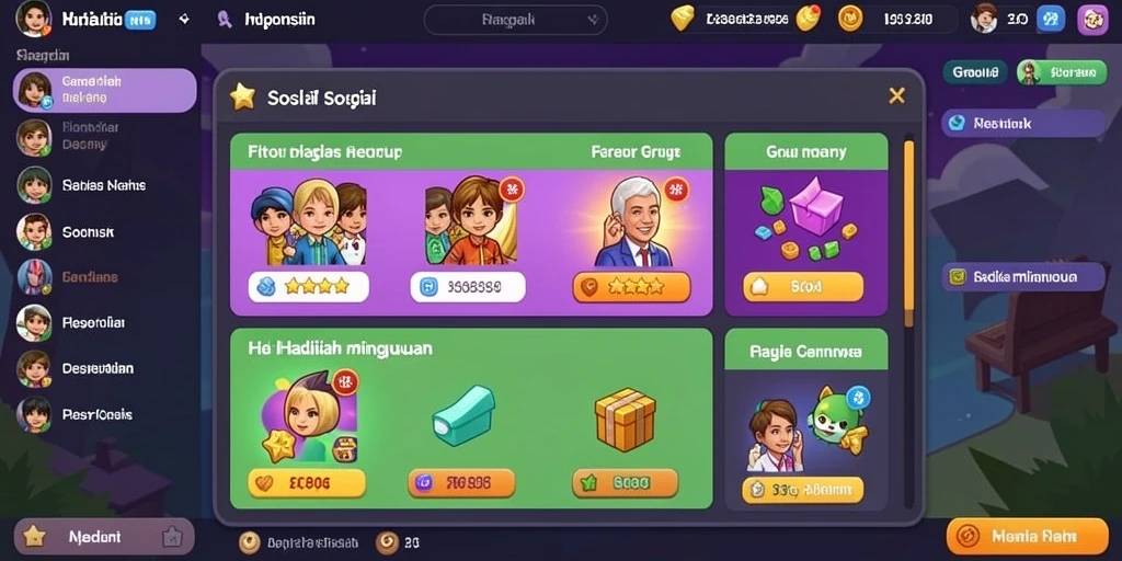 Grafis yang cerah dan desain karakter yang unik.