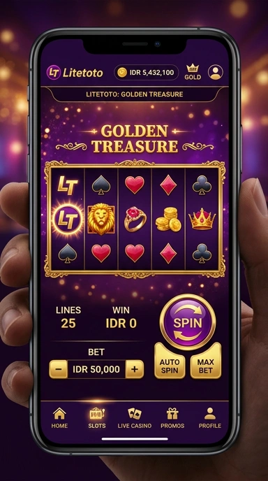 litetoto — layar beranda